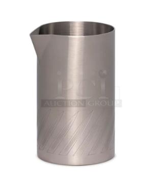 BRAND NEW Cocktail Kingdom 21 oz stainless steel stirring tin, double-walled, vacuum-insulated, pandan leaf design.