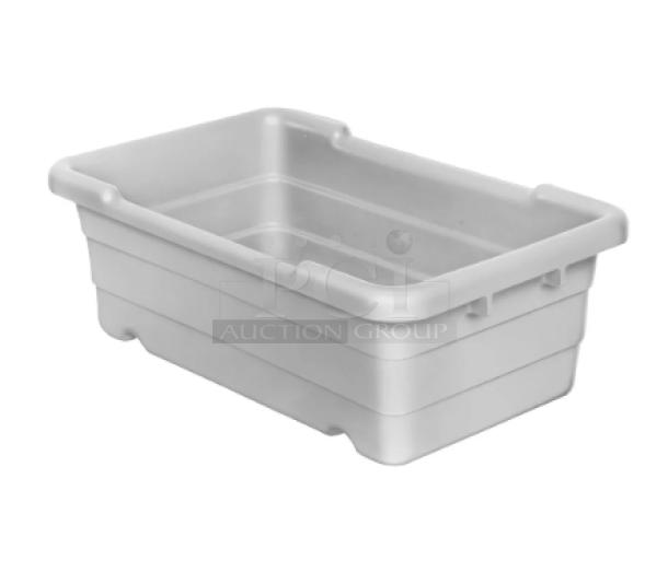 Brand new Channel L815W commercial white rectangular lug/bus box. Durable design, ideal for storage and transport.