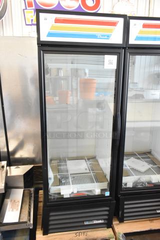 Brand new 2025 True GDM-23-HC Metal Commercial Cooler, single door, poly racks. Scratch and dent condition. 115V, 1 Phase.