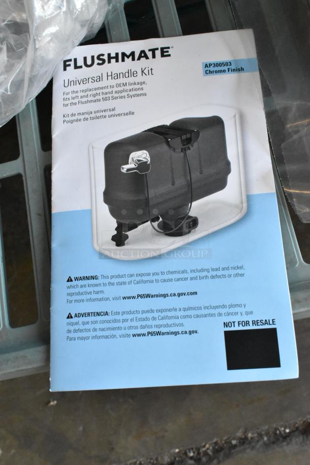 BRAND NEW SCRATCH AND DENT! Flushmate M-101526-F3BK 503 Series 1.6 GPF Replacement System, handle kit, 3-in-1 wrench, chrome finish.