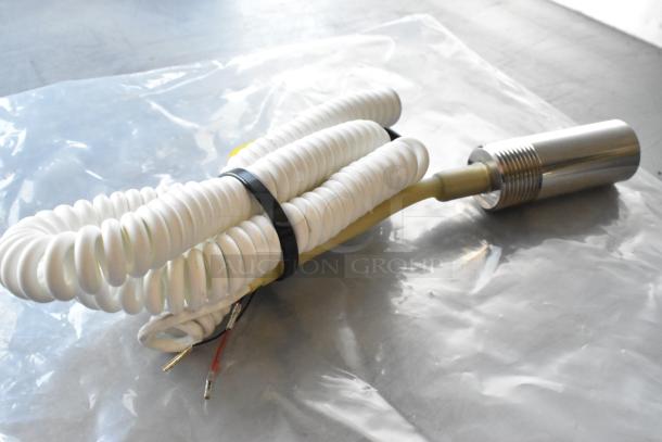 Coiled cable and metal connector, part of brand new scratch and dent items including H91DA-13 unit, Manitowoc FSG cord.