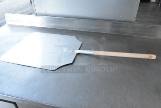 2 BRAND NEW SCRATCH AND DENT! Metal Pizza Peel. 2 Times Your Bid! - Item #1199673