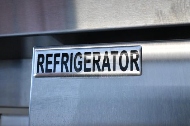 Grand GT-54R-HC stainless steel 2-door reach-in cooler, features poly-coated racks, commercial casters, 115V, 1 phase.