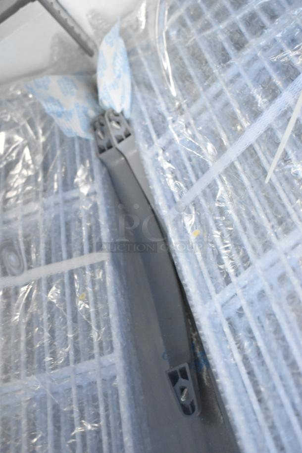 Grand GT-54R-HC stainless steel cooler, two doors, poly coated racks, commercial casters, 115 volts, 1 phase.