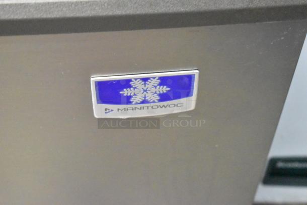 Manitowoc UDF0310A-261Z 30" ice machine label, stainless steel, brand new with minor scratches, 2023 model, 208-230V.