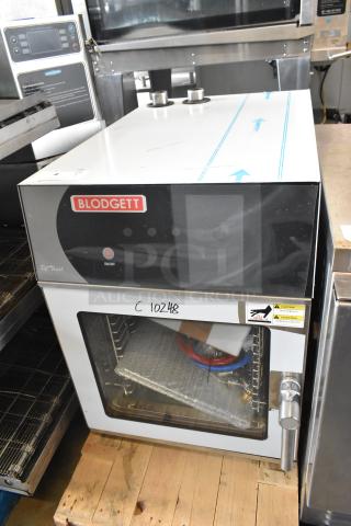Brand new Blodgett BLCT6E/CSII stainless steel combi convection oven, view-through door, stacking kit, 440/480V, 3 phase.