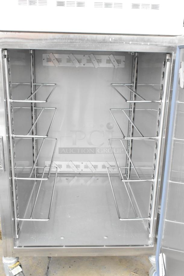2022 Alto Shaam 1200-UPS stainless steel heated holding cabinet, commercial casters, 120V, excellent condition.