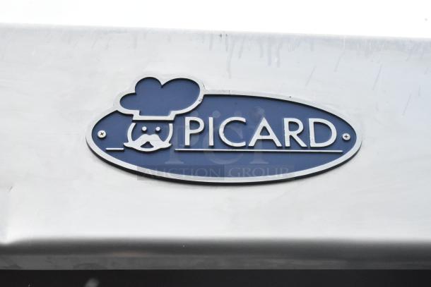 Picard MT-8-24 MT Series stainless steel oven with logo, commercial propane gas, 180,000 BTU, revolving tray, hood included.