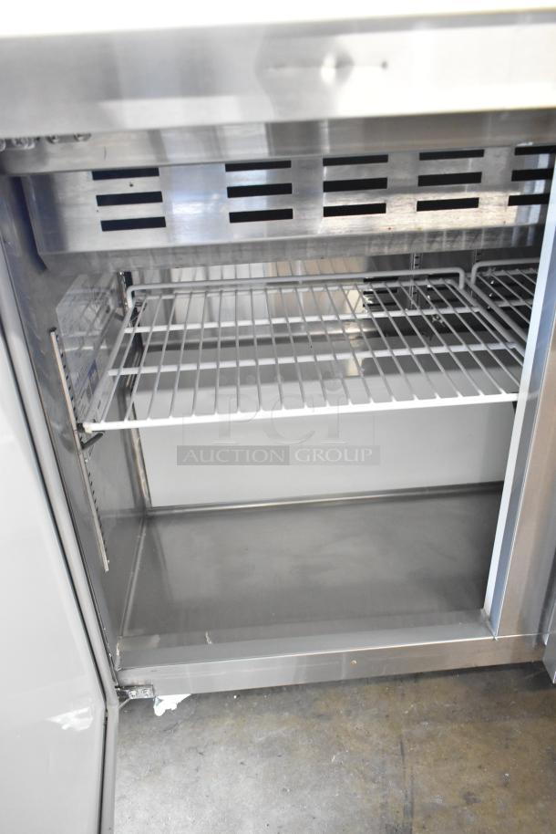 BRAND NEW 2024 Avantco 178APT71MHC Stainless Steel Sandwich Salad Prep Table, Bain Marie Mega Top, on Commercial Casters.