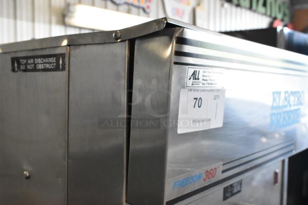 Electro Freeze 88TN-CMT-132 stainless steel soft serve machine, two flavors with twist, on casters, 208-230V, 3 phase.