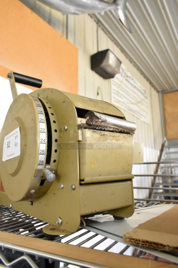 Vintage Better Pack unit, beige, showing signs of rust and wear. Dial with numbers visible. Suitable for parts or repair.