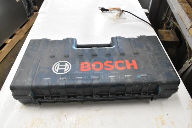 Bosch tool case in used condition showing the Bosch logo on a white surface.