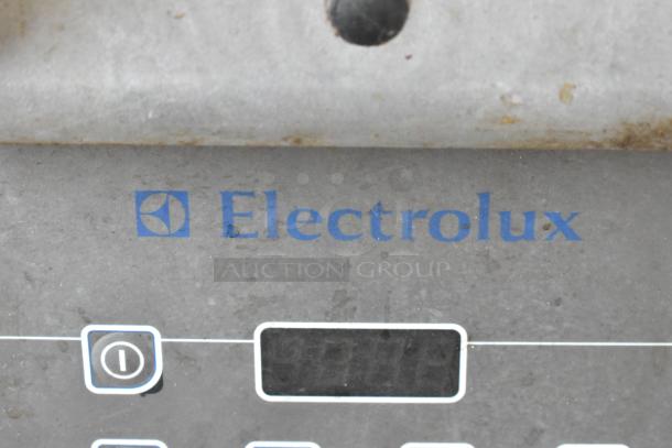 Electrolux HSPPAN commercial panini press, metal, 208V, 1-phase, visible label, used condition.