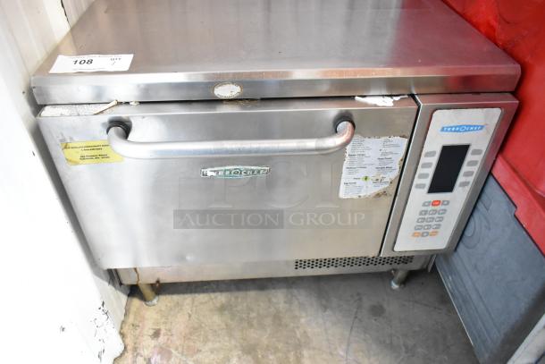 Turbochef NGC Stainless Steel Rapid Cook Oven, electric-powered, 208/240V, 1-phase, visible labels, used condition.