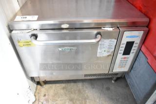 Turbochef NGC Stainless Steel Rapid Cook Oven, electric-powered, 208/240V, 1-phase, visible labels, used condition.