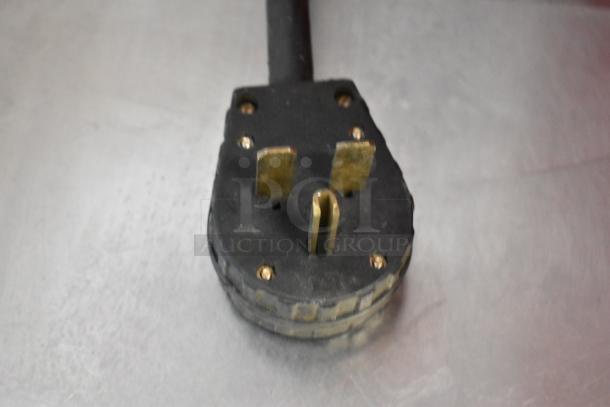 Plug for Turbochef NGC Rapid Cook Oven, 208/240V, 1 Phase; showing three prongs and sturdy construction.