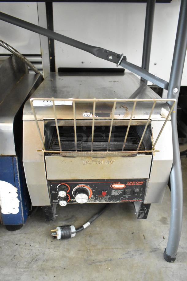 Hatco TQ-800HBA stainless steel commercial toaster oven with controls shown. 208V, 1 phase. Used condition.