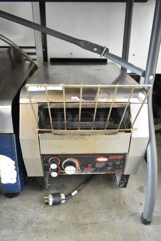 Hatco TQ-800HBA stainless steel commercial toaster oven with controls shown. 208V, 1 phase. Used condition.