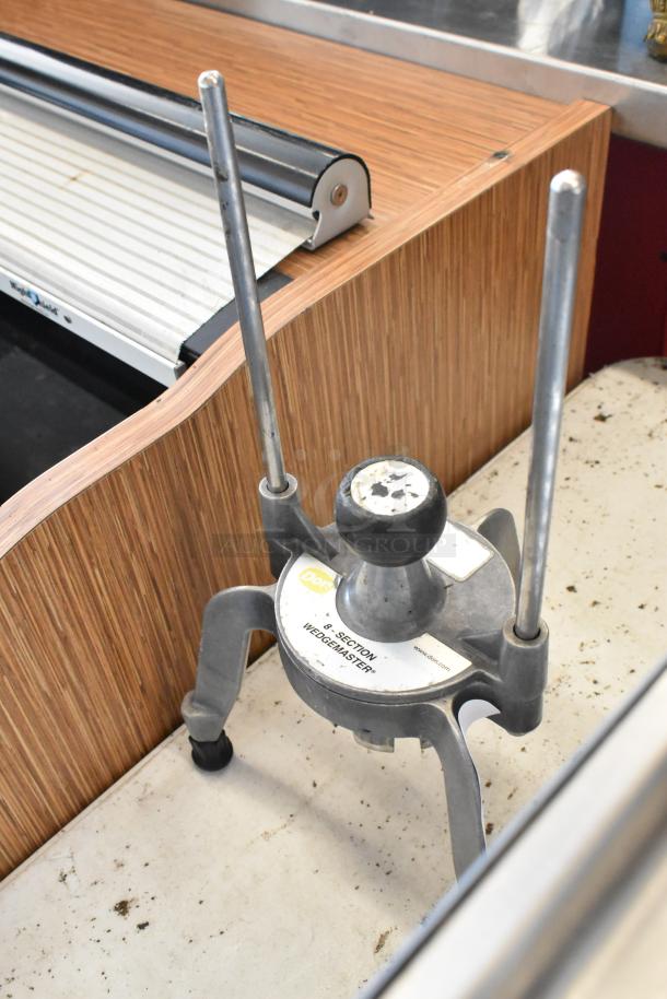 Don Metal 8 Section Wedgemaster Vegetable Wedge Cutter, sturdy metal frame, minor wear, visible brand label and model info.