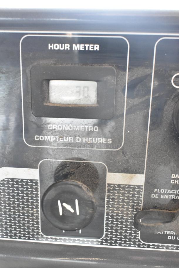Briggs & Stratton Elite Series 030549 Generator, close-up of hour meter display indicating usage hours.