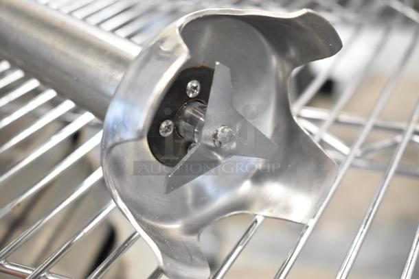 Waring WSB Commercial Immersion Blender, stainless steel blade, 120 Volts, 1 Phase, durable construction, excellent condition.