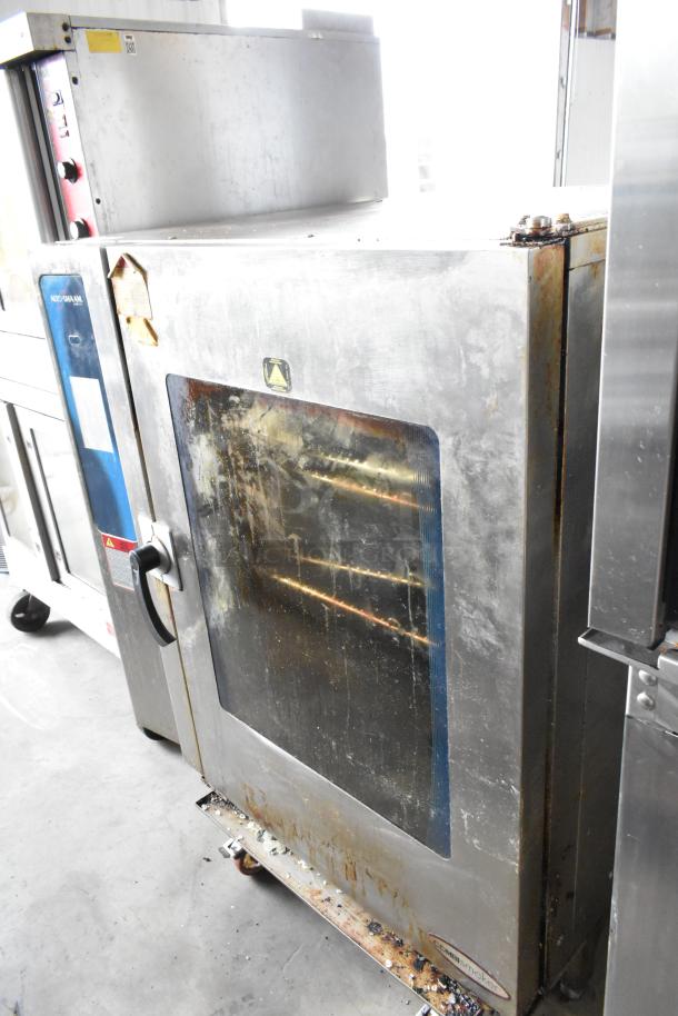 Alto Shaam 12.20ESI-SK stainless steel commercial combi convection oven, visible wear, electric, 208-240V, 3 phase.