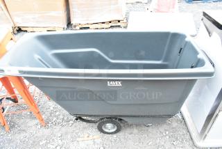 BRAND NEW SCRATCH AND DENT! Lavex 475TT05850GY 0.5 Cubic Yard Gray Heavy-Duty Tilt Truck / Trash Cart (850 lb. Capacity) - Item #1200393