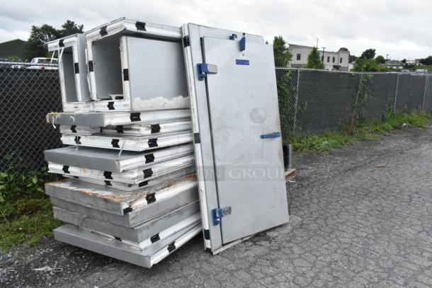 Mr Winter Walk-In Box, unassembled, with Tecumseh AWA7512ZXDXC 1-phase compressor and Bohn BEL0105AS6AMAB0000 fan.