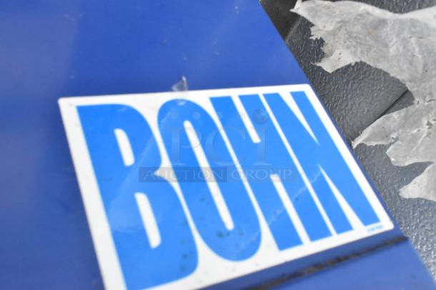 Bohn logo on Mr Winter Walk In Box with Tecumseh AWA7512ZXDXC compressor, 208-230V, and Bohn BEL0105AS6AMAB0000 evaporator fan.