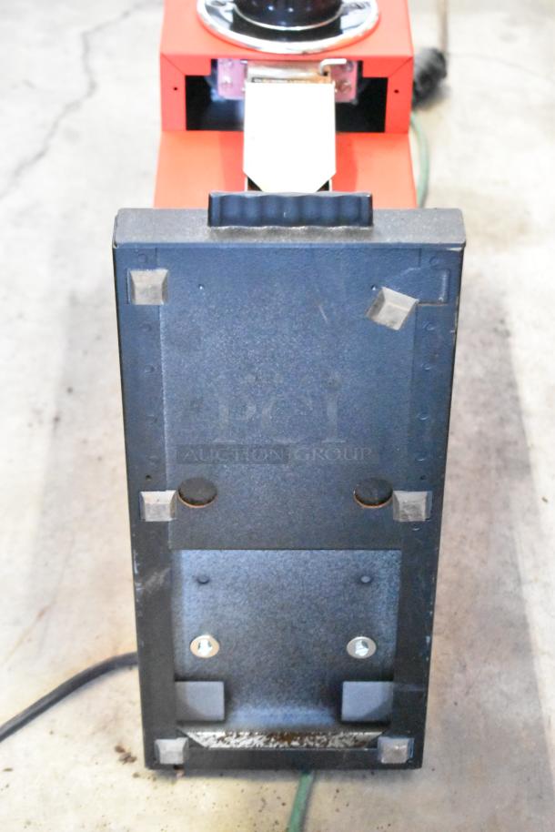 Bunn metal commercial countertop coffee bean grinder, 120 volts, 1 phase, tested and working.