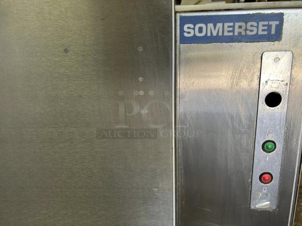 Somerset SDR-400 Heavy Duty Dough Rounder, stainless steel, tested and working, control panel with green and red buttons.