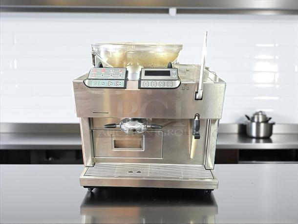 Thermoplan Mastrena V901 CS2 espresso machine, great condition, tested and working, 208v 1ph, stainless steel body.