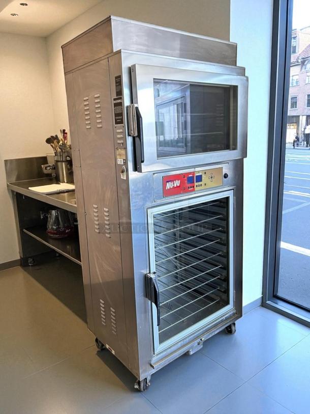 NU-VU SUB-123P Electric Proofer and Oven, stainless steel, dual-function, 208v/1ph, tested and working condition.