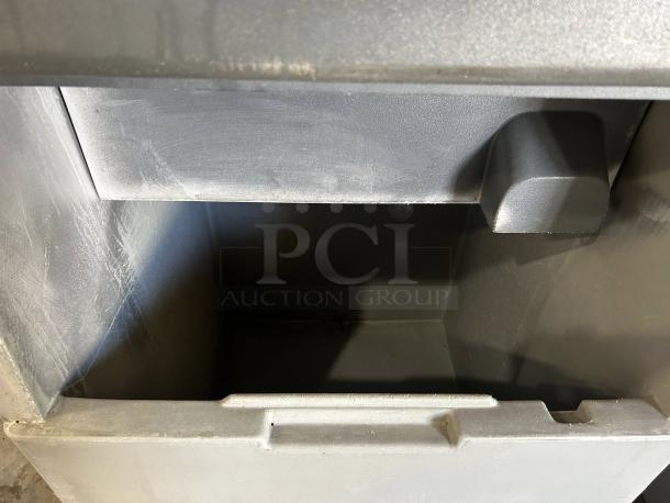 Scotsman CME1056AS ice machine interior, excellent condition, 208-230v/60Hz/1p, fully tested, gray finish.