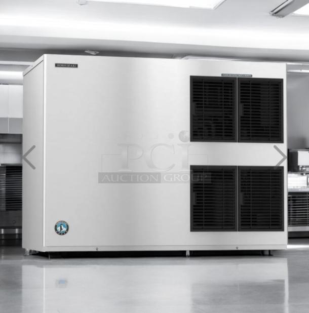 Hoshizaki KM-1900SAJ3 ice maker with twin Follett ice bins, outstanding condition, fully tested and working.