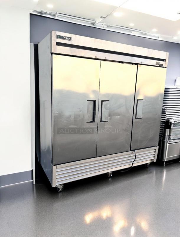 True T-72F-HC 3-door commercial reach-in freezer, 72 cu. ft., in outstanding condition, fully tested and working.
