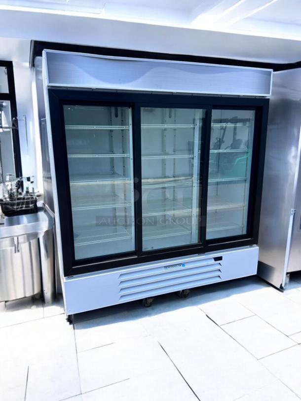 Beverage-Air MMR66HC-1-W commercial refrigerator, white, 3-door, superb condition, fully tested and working.