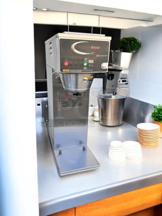 LIKE-NEW CONDITION – Grindmaster B-SAP PrecisionBrew Digital Coffee Brewer – Stainless Steel – Fully Tested & Working! - Item #1200522