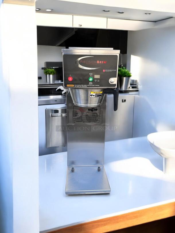Grindmaster B-SAP PrecisionBrew Digital Coffee Brewer, stainless steel, like-new condition, fully tested, working.