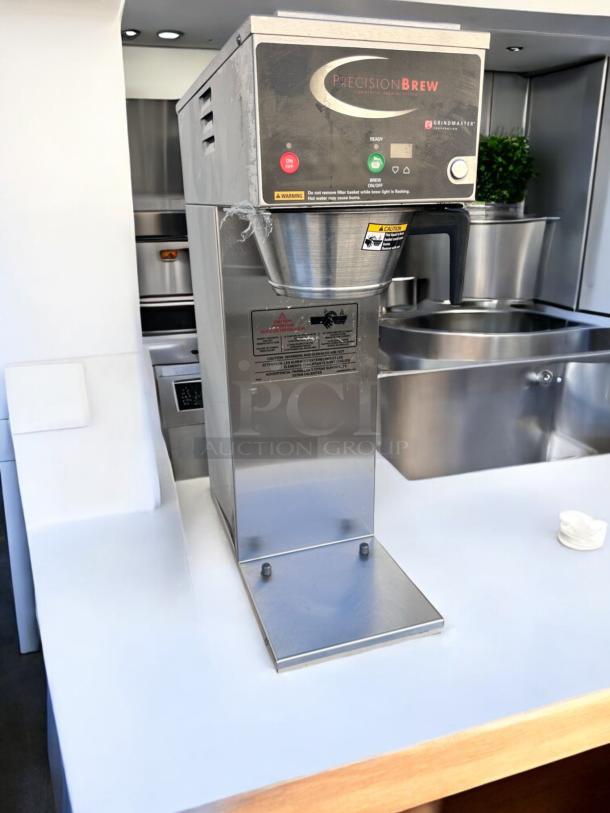 Grindmaster B-SAP PrecisionBrew digital coffee brewer, stainless steel, like-new condition, fully tested and working.