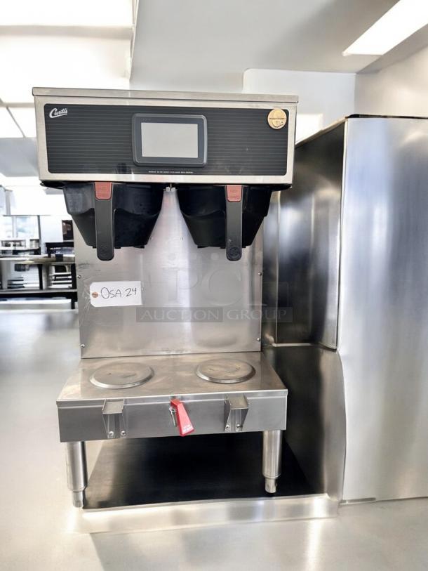 Curtis G4GEMT10A1000 Twin Coffee Brewer in great condition with dual warmers, fully tested and working.