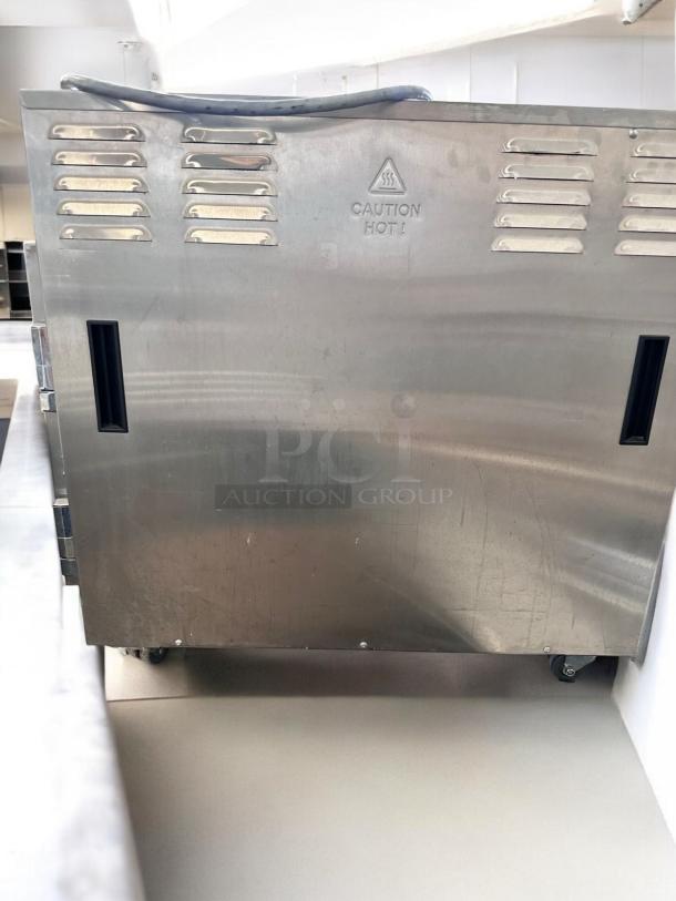 Metro C5 Heated Holding Cabinet, Model C5 63L-SFC-UA, stainless steel, excellent condition, vented top.