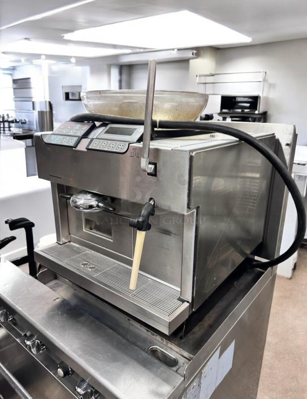 La Cimbali M1 TurboSteam espresso machine in superb condition, stainless steel finish, visible control panel, and spout, fully tested.