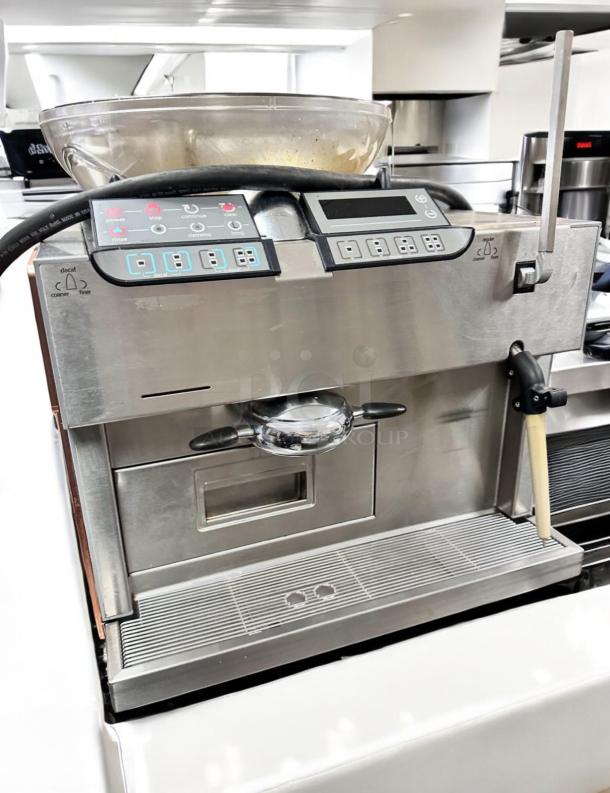 La Cimbali M1 TurboSteam espresso machine in superb condition, fully tested and working, featuring digital controls and steam wand.