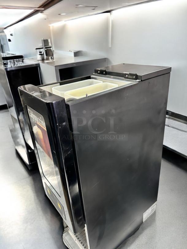 Curtis PC2D-10-02 dual flavor cappuccino dispenser, pristine condition, 120V, black, fully tested and working.