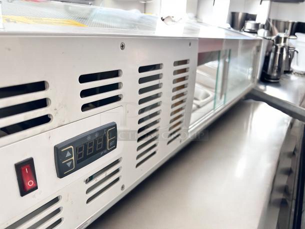 Omcan 39553 Refrigerated Sushi Display Case, 46", excellent condition, digital control panel, tested and fully working.