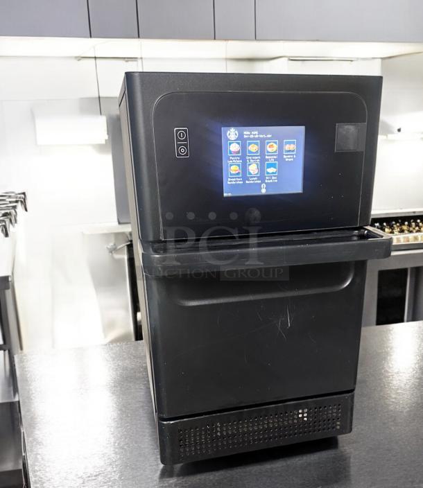 TurboChef Sota high-speed oven, 208V, excellent condition, digital display, fully tested and working, in commercial kitchen.