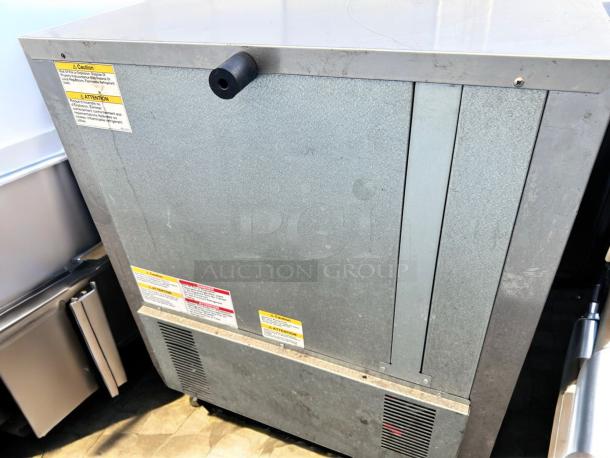 Beverage-Air UCR27HC-23 undercounter refrigerator, excellent condition, 115V, visible caution and attention labels, fully tested.
