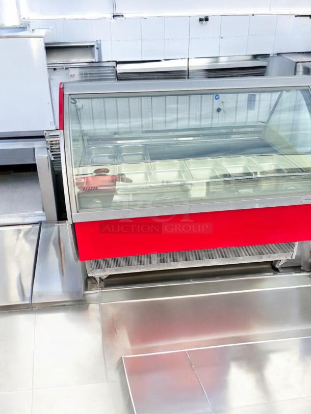 A Zorzi Italia Koriea C83FK-9SC aluminum double door sheet pan rack cabinet in excellent condition, fully tested and working.