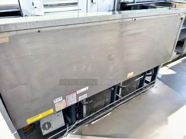 Zorzi Italia Koriea C83FK-9SC aluminum double door sheet pan rack cabinet in excellent condition with visible labels.